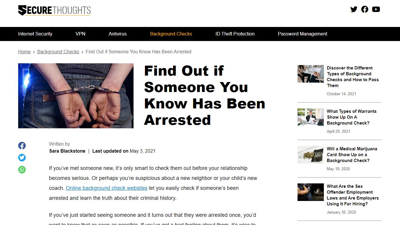 Find Out if Someone You Know Has Been Arrested